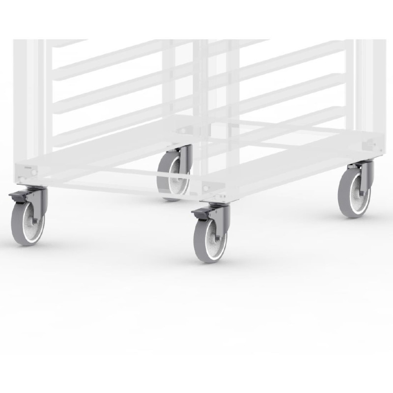 Kit di Ruote per Supporto Forno Combinato - Buffalo