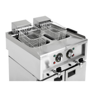 Friggitrice Elettrica Serie 600 - 2 x 8 L - Buffalo