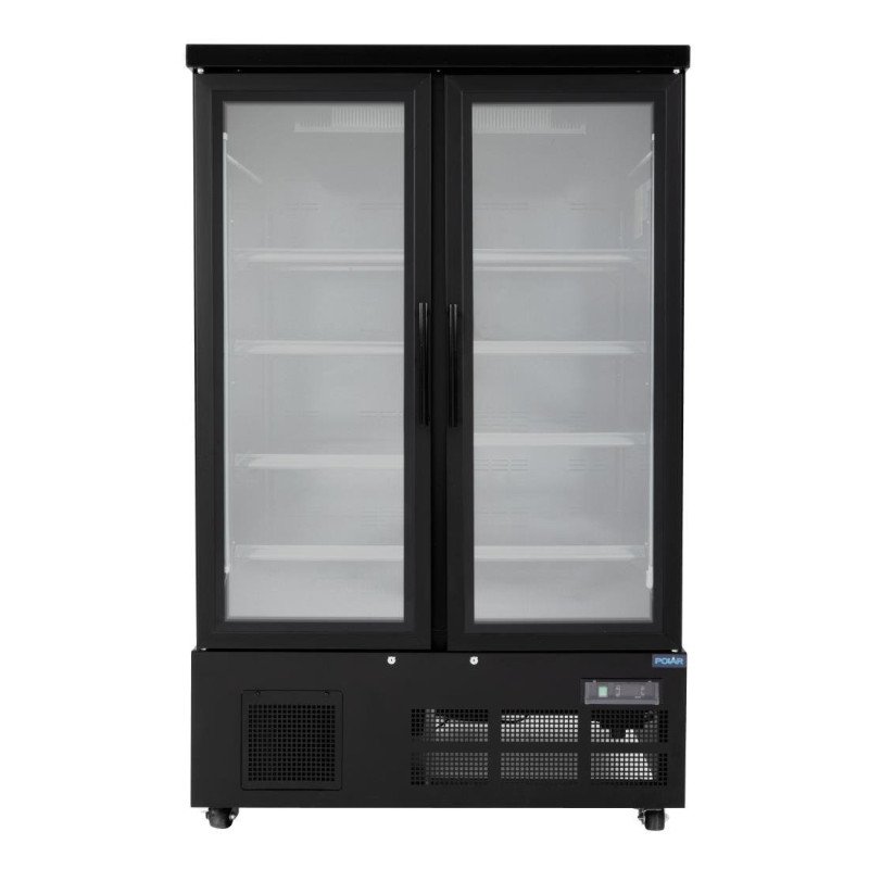 Vetrina Refrigerata a 2 Porte - 744 L - Negativa Nera - Polar Vetrina Refrigerata a 2 Porte - 744 L - Negativa Nera - Polar
