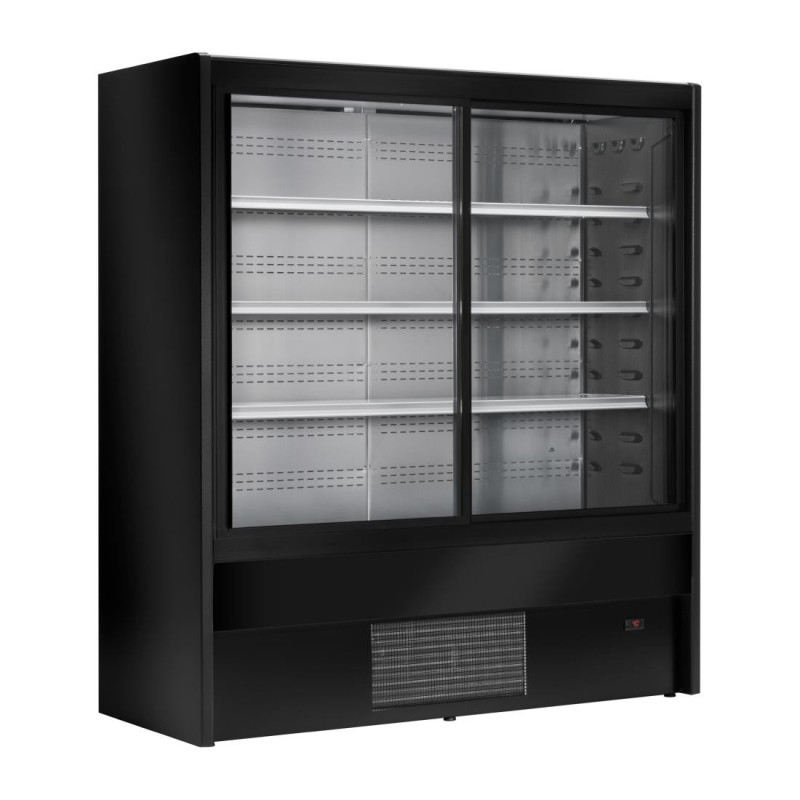Vetrina Refrigerata Self-Service Nera Cervinho a Porte Scorrevoli - 1000 mm - Zoin Vetrina Refrigerata Self-Service Nera Cervinho a Porte Scorrevoli - 1000 mm - Zoin