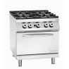 Forno a 4 fuochi vivi serie 900 - Forno a gas GN 2/1 della marca Bartscher