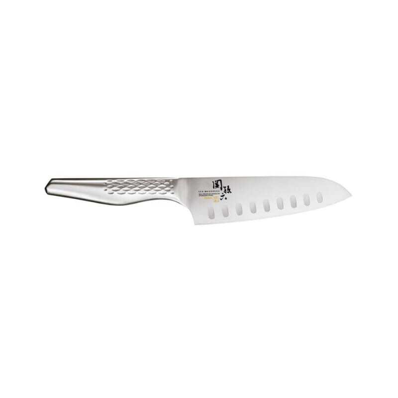 Coltello Santoku alveolato Seki Magoroku Shoso 16,5 cm - Taglio preciso e robusto Coltello Santoku alveolato Seki Magoroku Shoso 16,5 cm - Taglio preciso e robusto