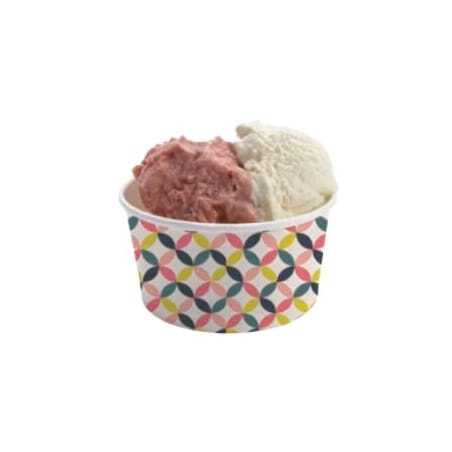 Contenitore per gelato e dessert da 90 ml - Formato piccolo - Eco-sostenibile - Lotto da 50