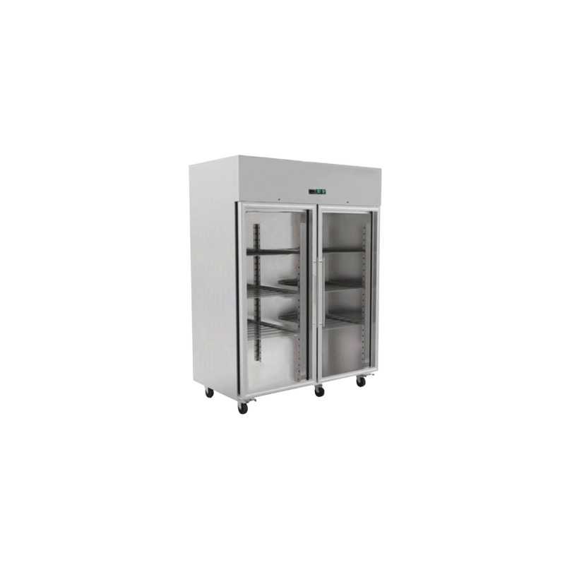 Armadio frigorifero positivo a 2 porte vetrate GN2/1 - 1400 L Armadio frigorifero positivo a 2 porte vetrate GN2/1 - 1400 L