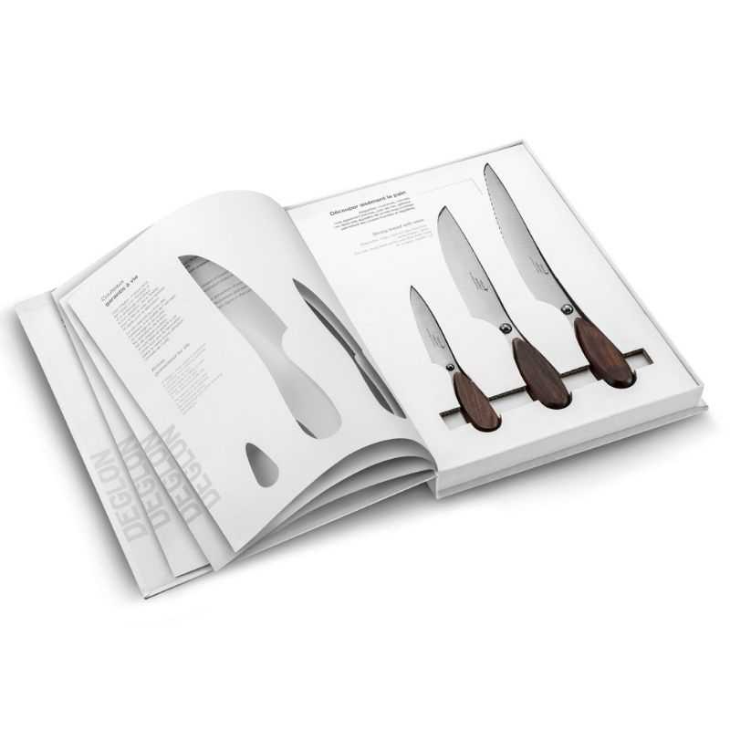 Set di 3 coltelli professionali della marca Déglon Set di 3 coltelli professionali della marca Déglon