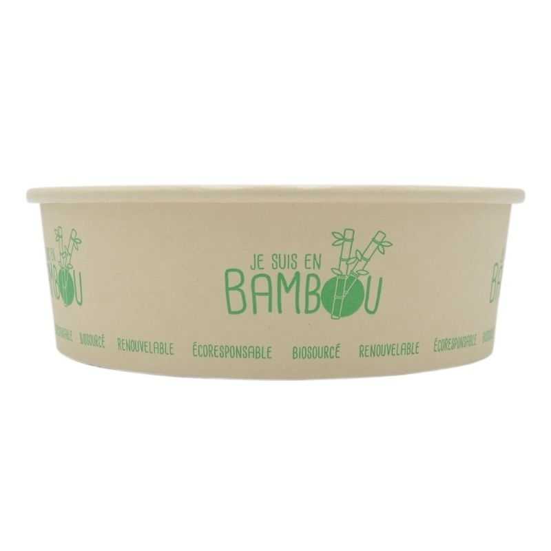 Ciotola per insalata in bambù - 750 ml - Lotto da 50 Ciotola per insalata in bambù - 750 ml - Lotto da 50