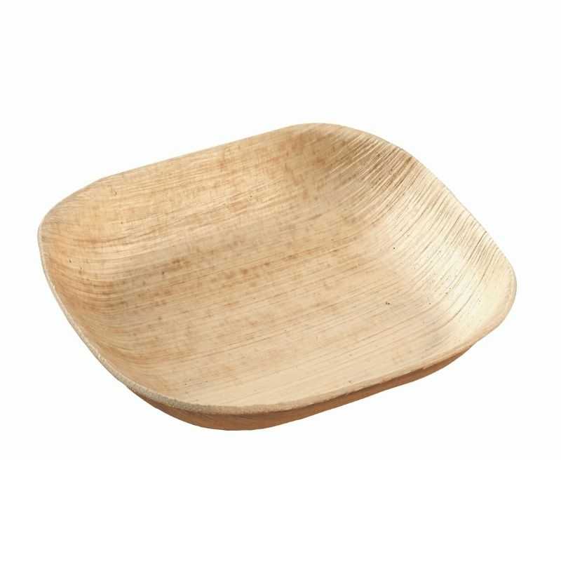 Piatto quadrato in palma - 100 x 100 mm - Pacco da 25 eco responsabile Piatto quadrato in palma - 100 x 100 mm - Pacco da 25 eco responsabile