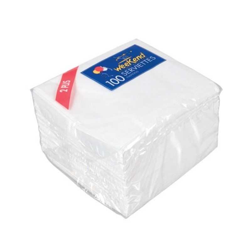 Asciugamani "Week-End" 2 Pieghe - 30 x 30 cm - Lotto da 100 Asciugamani "Week-End" 2 Pieghe - 30 x 30 cm - Lotto da 100