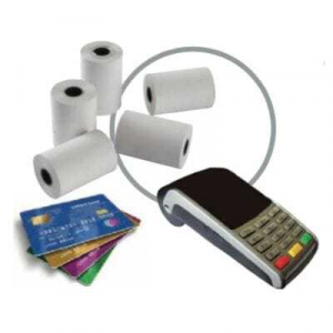 Pacco da 50 bobine di carta termica per POS carte di credito - 57 x 40 x 12 mm