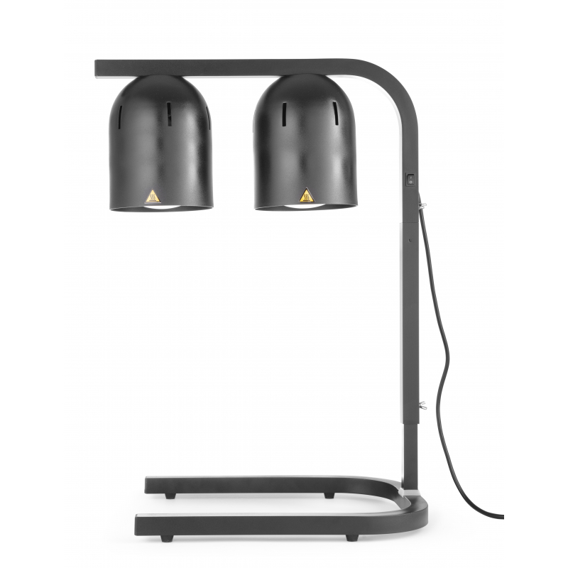 Portico Riscaldatore Nero con 2 Lampade a Infrarossi Portico Riscaldatore Nero con 2 Lampade a Infrarossi