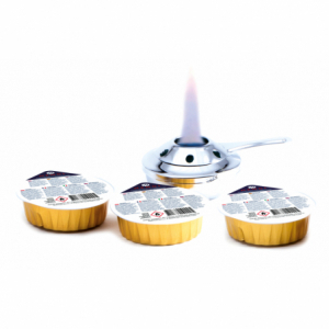 Pasta combustibile in contenitori monouso - 3 pezzi - Marca HENDI - Fourniresto