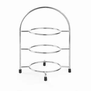 Espositore per piatti cromato - 275 mm di diametro