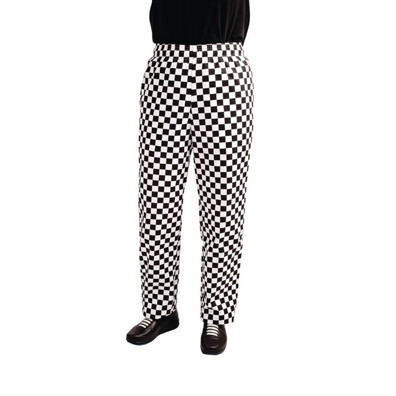 Pantaloni da cucina Easyfit a quadri bianchi e neri - Taglia M - Whites Chefs Clothing - Fourniresto Pantaloni da cucina Easyfit a quadri bianchi e neri - Taglia M - Whites Chefs Clothing - Fourniresto