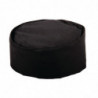 Calotta da cucina nera in policotone - Taglia S 55,9 cm - Abbigliamento da chef bianco - Fourniresto