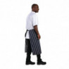 Grembiule da cucina a righe blu e bianche 760 x 920 mm - Abbigliamento da chef Whites - Fourniresto