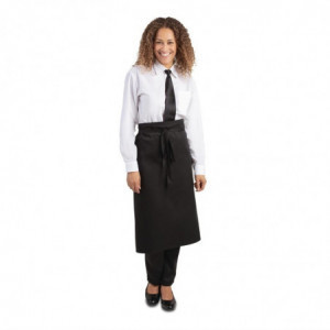 Grembiule Standard Nero in Policotone 914 x 762 mm - Whites Chefs Clothing - Fourniresto