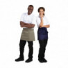 Grembiule da cameriere corto blu scuro in policotone 373 x 750 mm - Whites Chefs Clothing - Fourniresto
