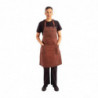 Grembiule Bavaglia Rouille Urban Dorset in Cotone 765 x 865 mm - Chef Works - Fourniresto