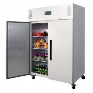 Armadio Frigorifero Positivo Bianco Gn 2/1 Doppia Porta 1200 L - Polar - Fourniresto