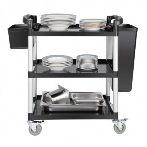 Carrello in polipropilene modello compatto 825 x 412 mm - Vogue - Fourniresto