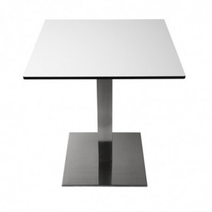 Piede Tavolo Quadrato In Acciaio Inox 720 X 430 Mm - Bolero - Fourniresto