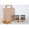Grande Borsa di Carta Riciclabile Marrone 305 X 254 Mm - Lotto di 250 - Fiesta Green - Fourniresto