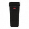 Raccoglitore di riciclaggio con condotti di ventilazione neri da 60 L - Rubbermaid - Fourniresto