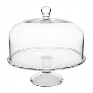 Espositore per torte in vetro Ø 305 mm - Olympia - Fourniresto