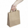 Piccola borsa di carta riciclata marrone 215 x 180 mm - Lotto da 250 - Fiesta Green - Fourniresto