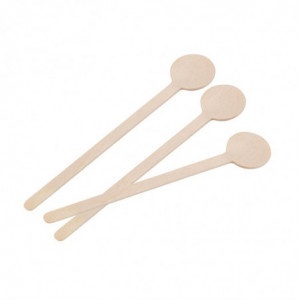 Agitatori per cocktail biodegradabili in legno da 200 mm - Confezione da 100 - Fiesta Green - Fourniresto