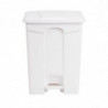 Cestino per la raccolta differenziata della cucina con pedale bianco 65L - Jantex - Fourniresto