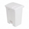Cestino per la raccolta differenziata della cucina con pedale bianco 65L - Jantex - Fourniresto