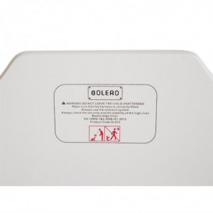 Seggiolone in legno bianco - Bolero - Fourniresto