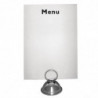 Porta-menu con anello in acciaio inossidabile - Olympia - Fourniresto