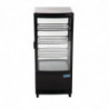 Vetrina refrigerata nera con porte curve 86 L - Polar - Fourniresto