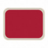 Vassoio da servizio in poliestere standard 470x360mm rosso - Roltex - Fourniresto