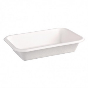 Barquette in bagassa compostabile - L 215 mm - Lotto da 50 - Fiesta Green