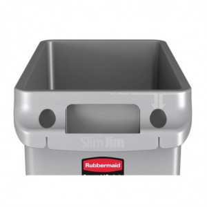 Raccoglitore Slim Jim in plastica - 60L - Rubbermaid