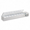 Saladiera da appoggio con coperchio serie G - 8 x GN 1/4 - Polar