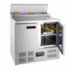 Bancone di preparazione refrigerato per pizze e insalate Serie G - 254L - Polar - Fourniresto