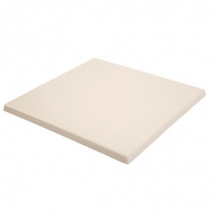 Piatto Tavolo Quadrato Bianco - L 600 x P 600mm - Bolero