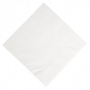 Asciugamani da pranzo in carta bianca compostabile - 3 strati - 400 x 400 - Confezione da 1000 - FourniResto