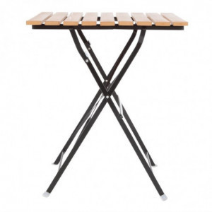 Tavolo bistrò quadrato in legno sintetico - 600mm - Bolero - Fourniresto