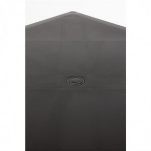 Tavolo quadrato con gambe in alluminio nero 750mm - Bolero - Fourniresto