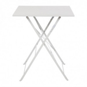Tavolo da terrazza quadrato in acciaio - grigio - 600mm - Bolero - Fourniresto