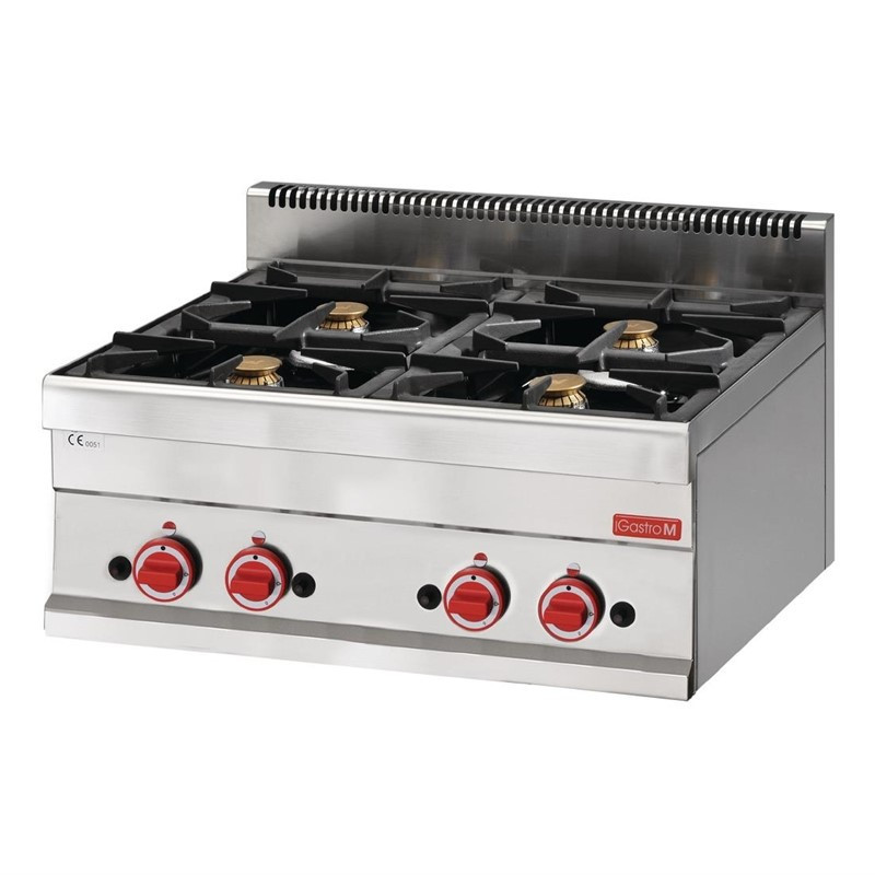 Fornello a gas da appoggio 4 fuochi 650 - Gastro M Fornello a gas da appoggio 4 fuochi 650 - Gastro M