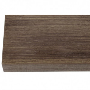 Piatto Tavolo Quadrato Effetto Legno Rovere Rustico - L 700mm - Bolero