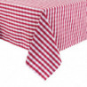 Tovaglia quadrata a quadretti rossi in poliestere 1320 x 1320mm - Mitre Essentials - Fourniresto