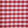 Tovaglia quadrata a quadretti rossi in poliestere 1320 x 1320mm - Mitre Essentials - Fourniresto