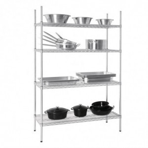 Scaffale Modulare 4 Livelli - L 1220 x P 457mm - Vogue